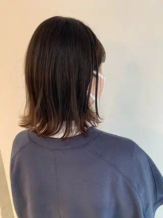 ミディアム カラー なりたいが叶う ながしまじゅんきのヘアスタイル