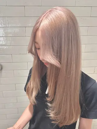 ロング カラー 💖艶髪&ブリーチ髪 質改善💖舜希のヘアスタイル