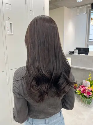 ロング カラー NaVIユウジ 透明感カラーのヘアスタイル
