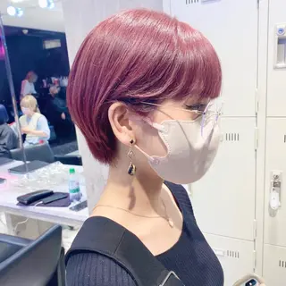 ショート カラー ヘアアレンジ メンズ キッズ お悩み解決美容師 💐AMIのヘアスタイル