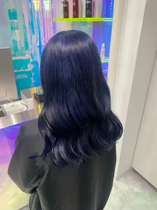 セミロング カラー パーマ ヘアアレンジ 透明感ブリーチカラー 🌈TOMOHIROのヘアスタイル