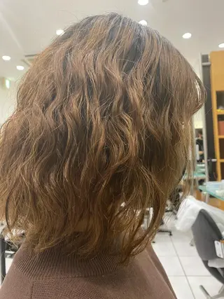 ミディアム 美髪矯正/平塚/ 磯川楓のヘアスタイル