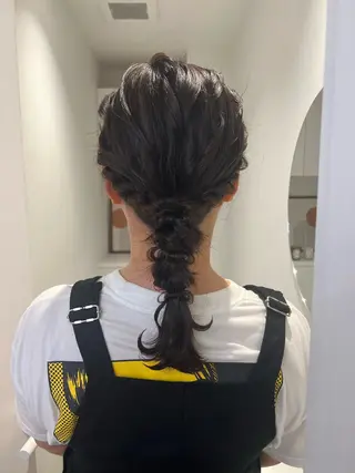 ヘアアレンジ アレンジ/ブラウン カラー HARU🕯のヘアスタイル