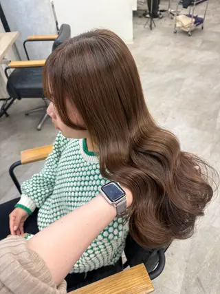 ロング カラー ヘアアレンジ Himawari♡ 柔らかいカラーのヘアスタイル