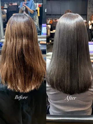 ロング きむえり/髪質改善 /うねり広がり改善のヘアスタイル