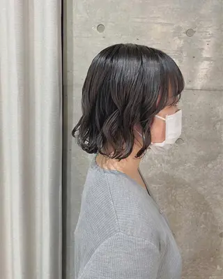 パーマ ボブパーマコテ巻き風 パーマNo1深江秀平のヘアスタイル