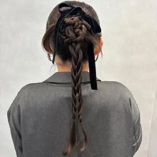ヘアアレンジ ピンクカラーアレンジ 🩷AYANA🩷のヘアスタイル