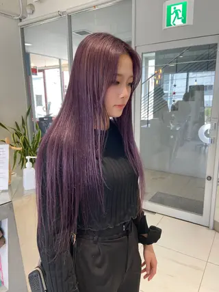 ロング カラー 浅野 匠のヘアスタイル