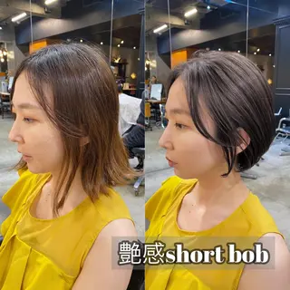 ショート カラー 透明感カラー🌿 グレージュ🐺陽介のヘアスタイル