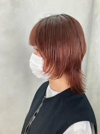 セミロング カラー ✳️ウルフ/メンズ/ スパイラルパーマ✳️のヘアスタイル