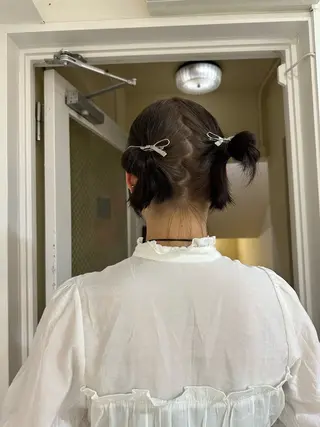 ミディアム 竹中 彩音のヘアスタイル