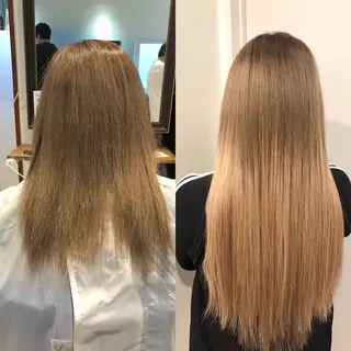 ロング カラー ヘアアレンジ 🧡艶髪ちゅるん髪 🫧🧡YUKI❄️のヘアスタイル