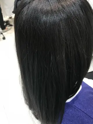 ミディアム カラー 縮毛矯正/髪質改善✂ 石川由紀乃のヘアスタイル