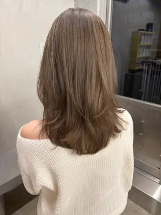 セミロング カラー yuuna/ ハッシュカット🎀のヘアスタイル