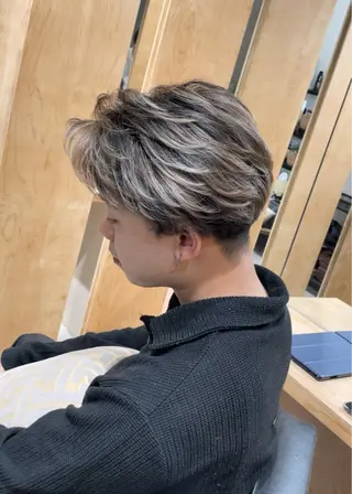 メンズ senjyu GINZA所属・バレイヤージュ/ハイ ライト/庄司鉄平のヘアスタイル