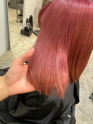 カラー サイレント美容師 アイリィのヘアスタイル