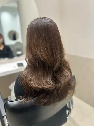 セミロング カラー ヘアアレンジ mai🍑暖色カラー /レイヤー💖のヘアスタイル