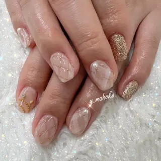 ネイル パラジェル有/ 長さだし/mahoのネイルデザイン