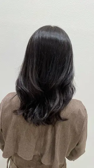 セミロング パーマモデル募集🌈 森脇帆南のヘアスタイル