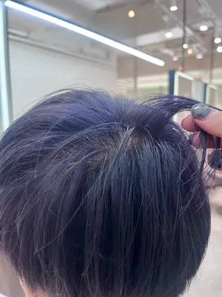 ショート パーマ ﾚｲﾔｰ🩵透明感 ೀユイ🌙のヘアスタイル