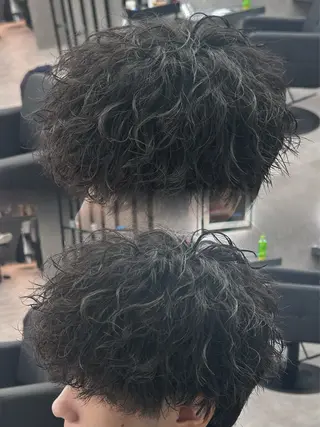 ショート カラー パーマ メンズ メンズ特化 👑YUTAのヘアスタイル