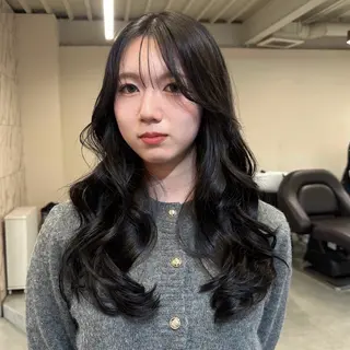 ロング カラー ハイトーン×似合わせ 🌱中川慎之介のヘアスタイル