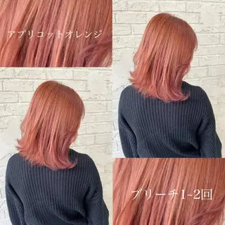 ミディアム カラー オリーブ/アッシュ やわらか透明感カラーのヘアスタイル