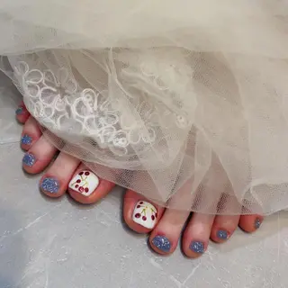 ショート めぐみのネイルサロン スタッフ練習のネイルデザイン