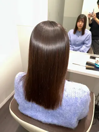 セミロング 美髪特化✨ 伊織✨縮毛矯正✨のヘアスタイル