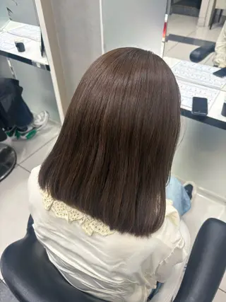 ミディアム 艶髪/透明感カラー 🫧韓国ヘアのヘアスタイル
