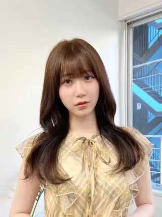ロング カラー パーマ ヘアアレンジ メンズ キッズ ネイル マツエク・マツパ アイブロウ 渋谷レイヤーカット❌ 縮毛矯正専門/武田涼のヘアスタイル