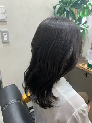 セミロング カラー 松木 護裕のヘアスタイル