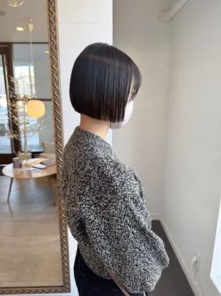 ショート ミツキ/ 透明感カラー/セットのヘアスタイル