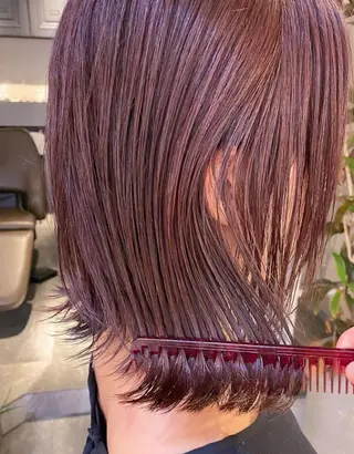 表参道ミディアム レイヤー山岸季生のヘアスタイル