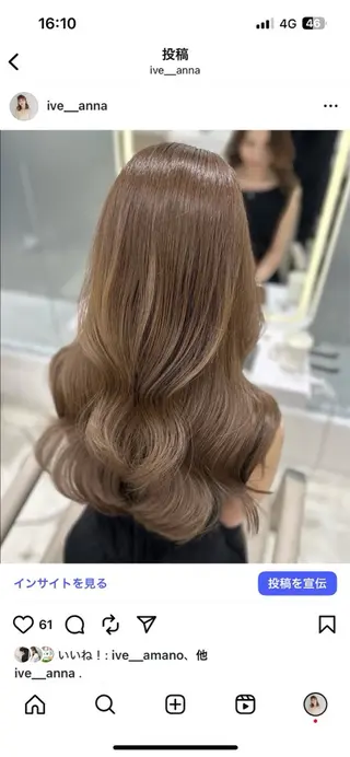ロング カラー ダブルカラー髪質改善 /Annaのヘアスタイル