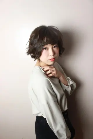 ショート カラー パーマ ✨U-topia渡邉 大樹【公認資格有】✨のヘアスタイル