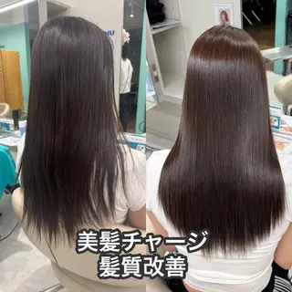 ロング 髪質改善ストレート/レイヤーカット/Lee  Horie所属・髪質改善/縮毛矯正 心斎橋/池本有宏のヘアスタイル