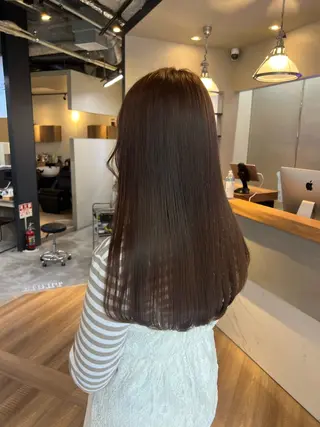 ロング カラー 韓国ヘア🇰🇷 YUKINAのヘアスタイル