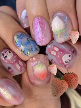 ネイル 3dパーツ/流行り 👧shushu❤️のネイルデザイン