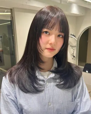 ロング rino🤍 恵比寿レイヤーカットのヘアスタイル