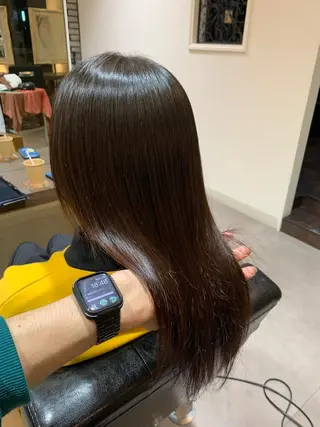 ロング 地毛風ストレート/ 髪質改善/榎本流行のヘアスタイル