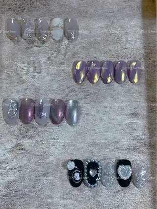 ネイル Shis_🦄shi 韓国風キラキラネイルのネイルデザイン