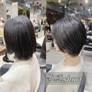 ショート カラー 透明感カラー🌿 グレージュ🐺陽介のヘアスタイル