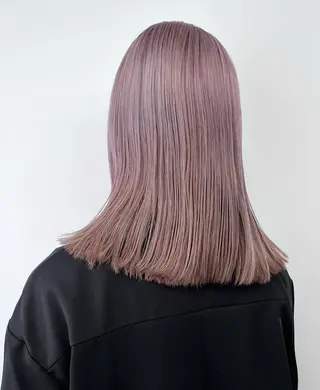 セミロング 湯川 未咲希のヘアスタイル