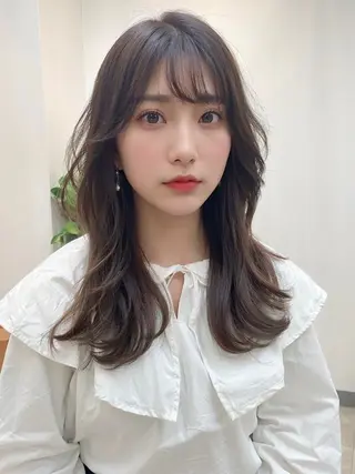 ロング 韓国風レイヤー ショート/犬塚 優介のヘアスタイル