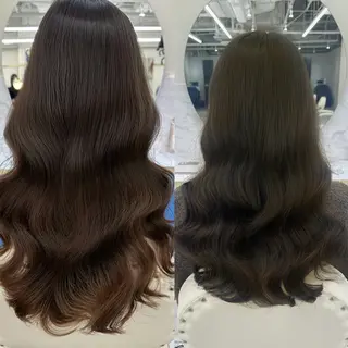 セミロング 松戸　レイヤーカット 野口　康太郎のヘアスタイル