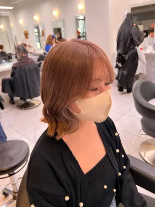 ミディアム カラー 💖札幌カラー 指名No.1💖玲奈のヘアスタイル