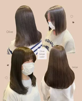 セミロング カラー yuuri🎀/大宮 /韓国ヘア/レイヤーのヘアスタイル