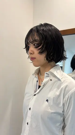 パーマ ひいろ パーマ/カットモデルのヘアスタイル