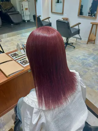 カラー レイヤーカット 縮毛矯正 高杉颯汰のヘアスタイル